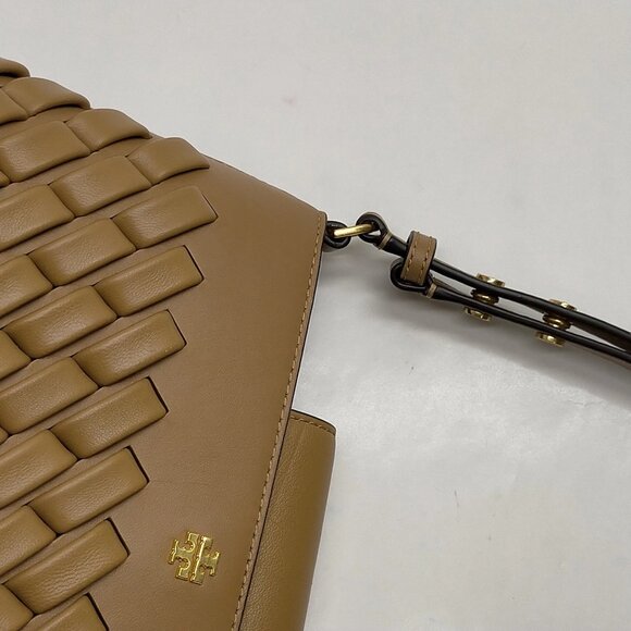 TORY BURCH Brown Leather Shoulder Bag mon258-103125 - Picture 6 of 16